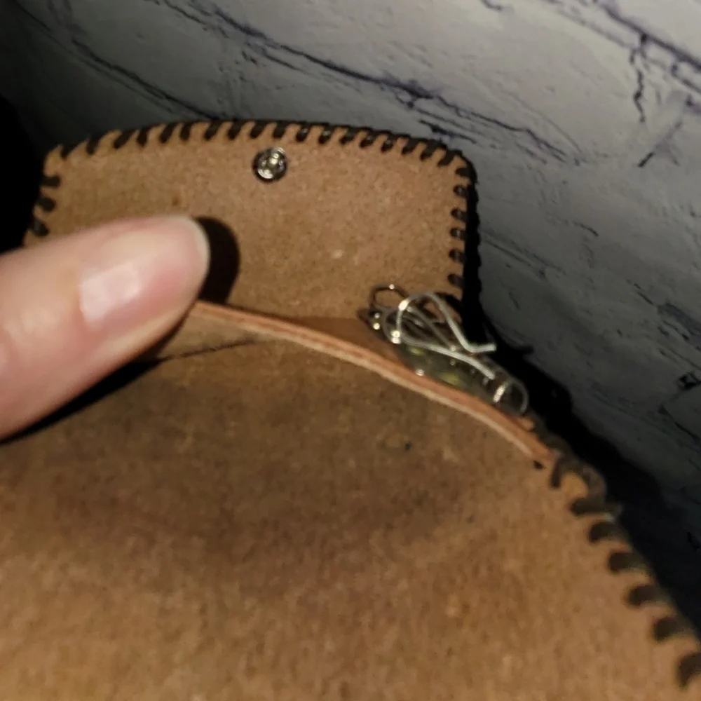Vintage leather key holder